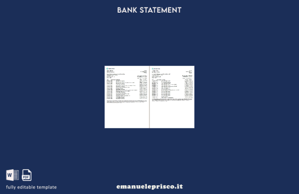 modello word di estratto conto bancario Cashplus del Regno Unito in stile verifi